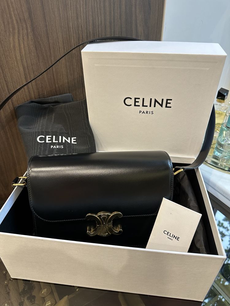 CELINE Сумка Triomphe оригінал розмір медіум (середня)
