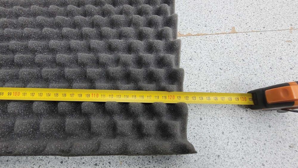 Pianka akustyczna - profesjonalne panele wygłuszające 200x120x4,5cm