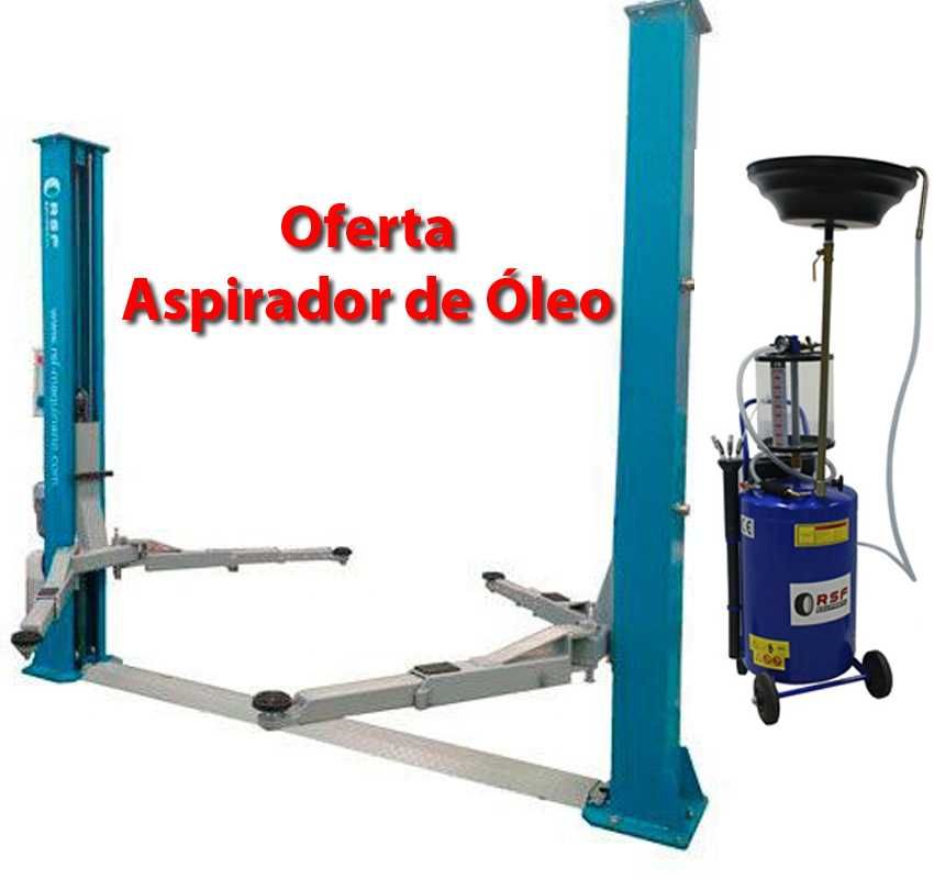 Elevador 2 colunas 4000Kg com oferta de Aspirador de Óleo