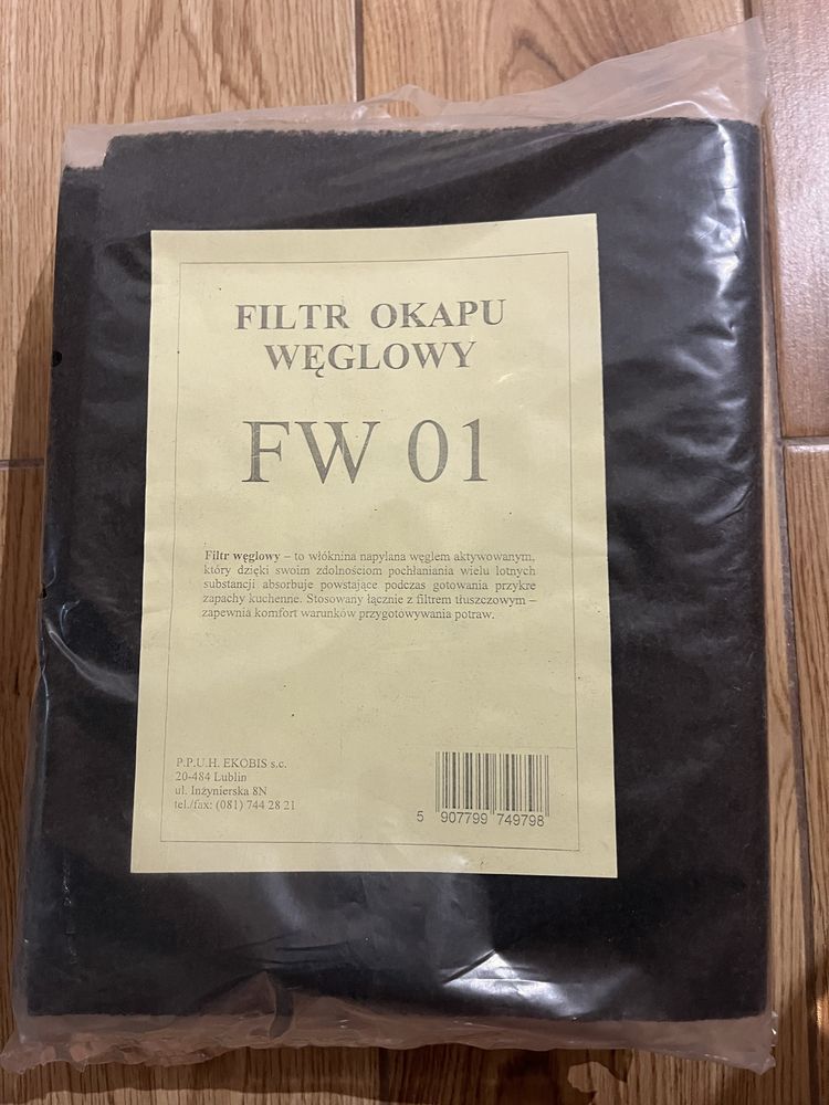 Filtr okapu węglowy  FW 01 5 szt
