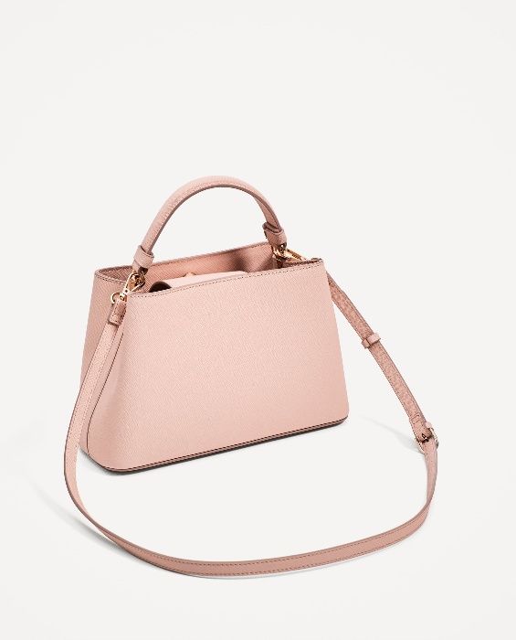 ZARA CITY torebka nowa pudrowa różowa 8350/204 NEW Poznań super hit pń