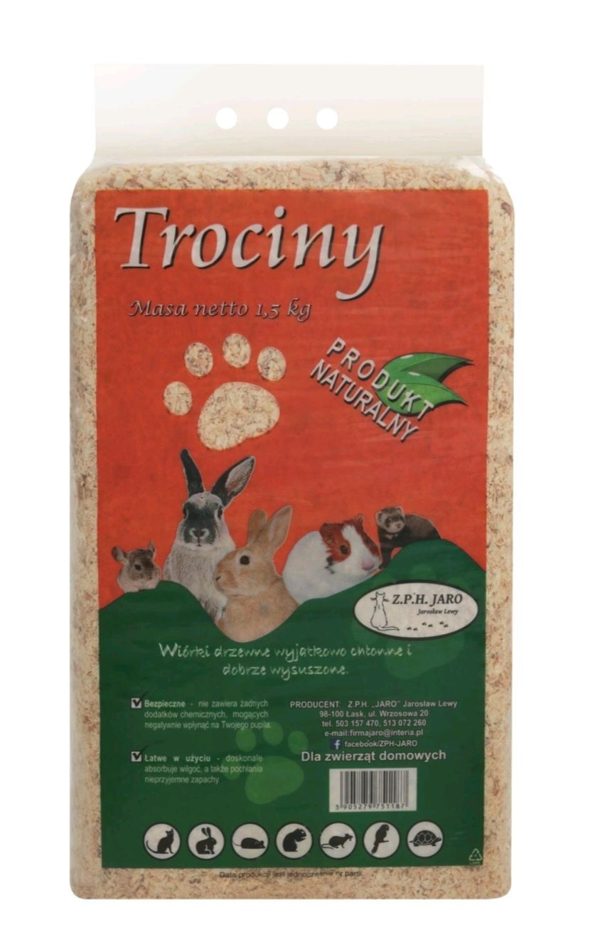 Trociny dla gryzoni 1.5kg