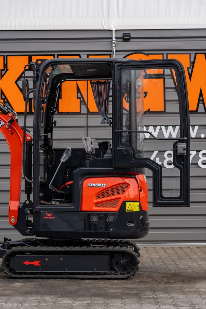 NOWA MiniKoparka Yanmar SV18 Kingway Rozsuwane gąsienice 1800kg KABINA