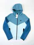 Оригінал! Чоловіче Зіп Худі Nike Tech Fleece блакитне (M/L) / Нове!