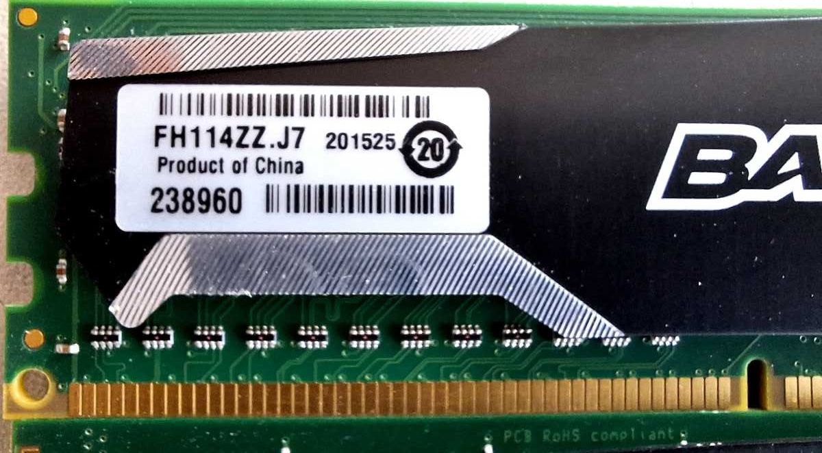 Pamięć BALLISTIX DDR3 8GB(2x4GB) 1600 BLS4G3D1609DS1S00.16FMR2 dual