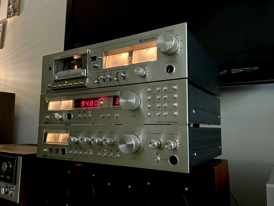 Zestaw Saba MI 215, MD 292 i CD 262. Piekne cieple brzmienie. Wychyły.