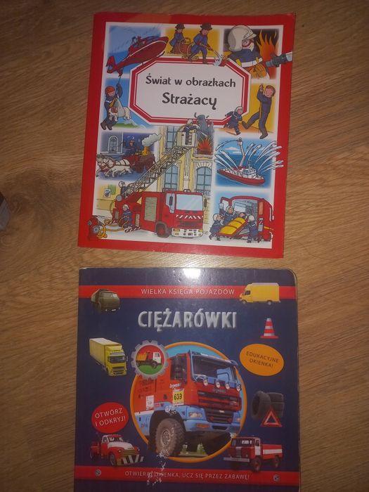 Książki dla dzieci strażak ciezarowki