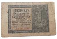 Stary Banknot kolekcjonerski Polska 1 zł 1941
