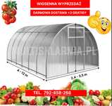 Szklarnia ogrodowa z poliwęglanu, tunel ogrodowy 3x4 3x6 4mm 6mm