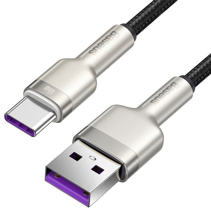 Kabel 2M Baseus mocny przewód nylonowy Cafule Metal USB do USB-C Type