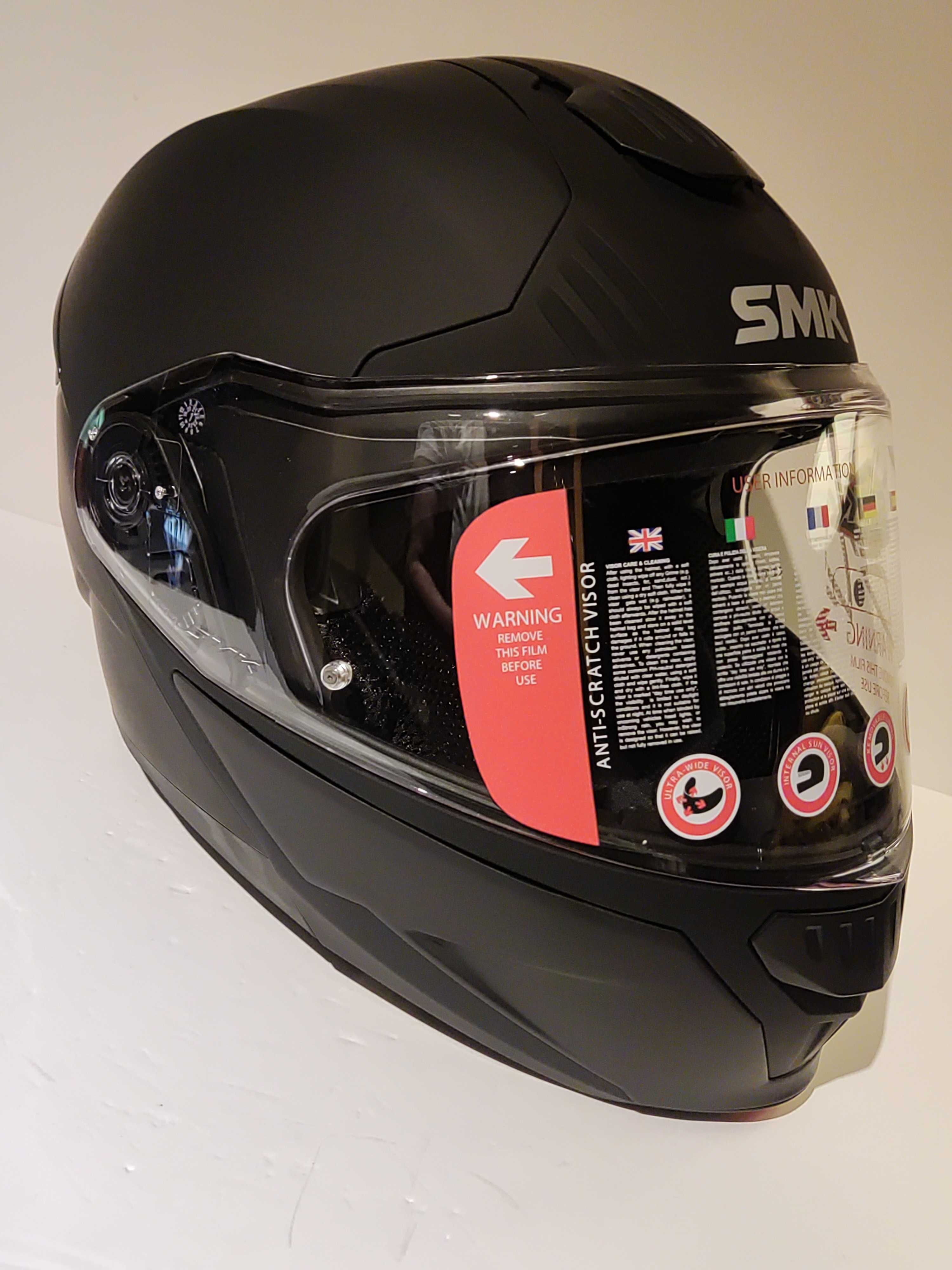 Capacete SMK modular dupla homologação P/J mota scooter novo