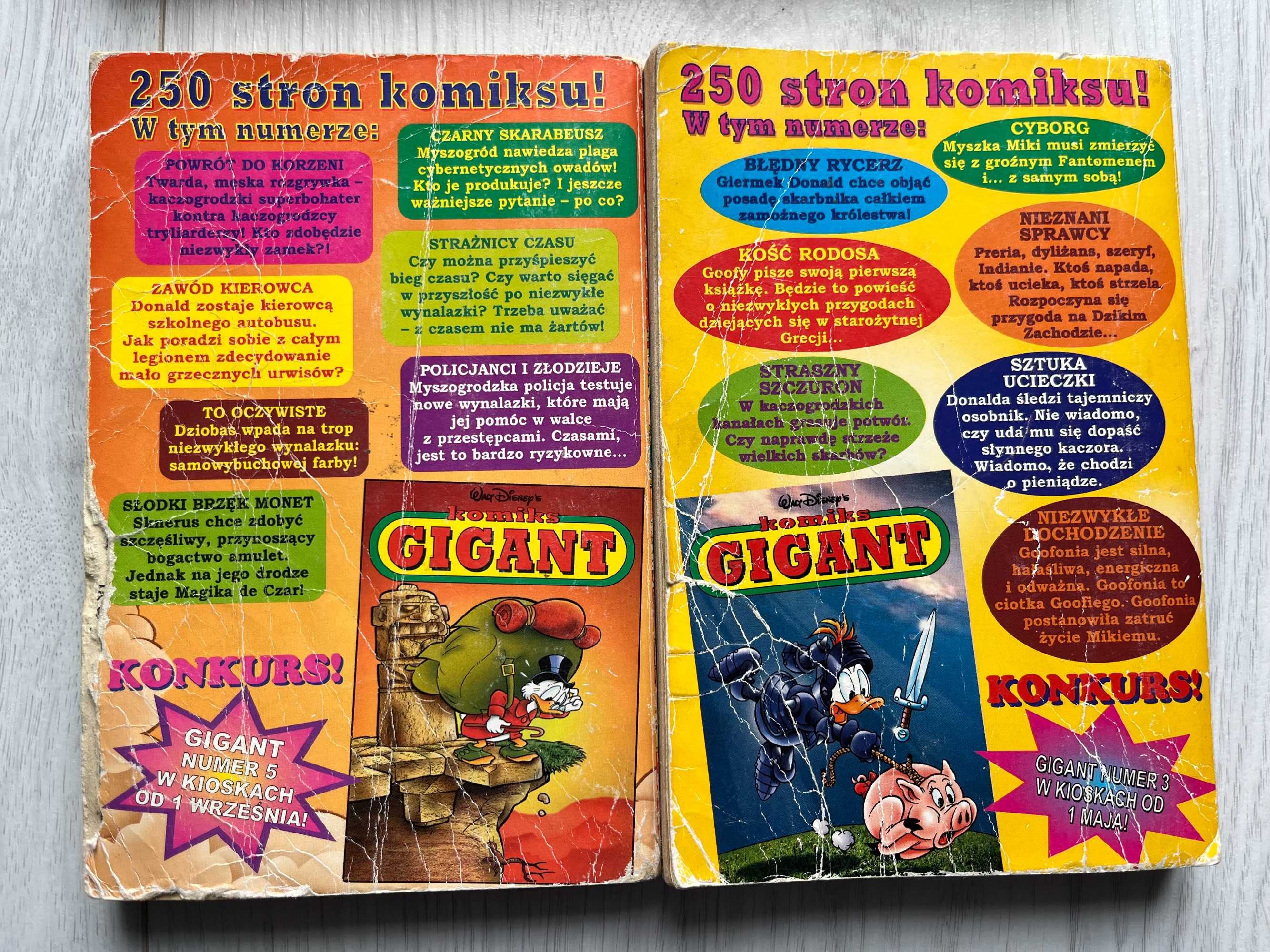 Komiks Gigant rok 1997 numery 2, 4, 5 i 6