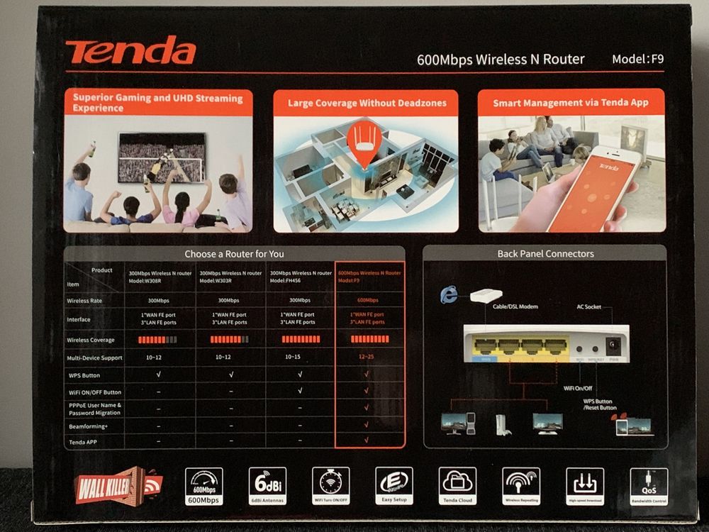 Router Tenda 600Mbps
