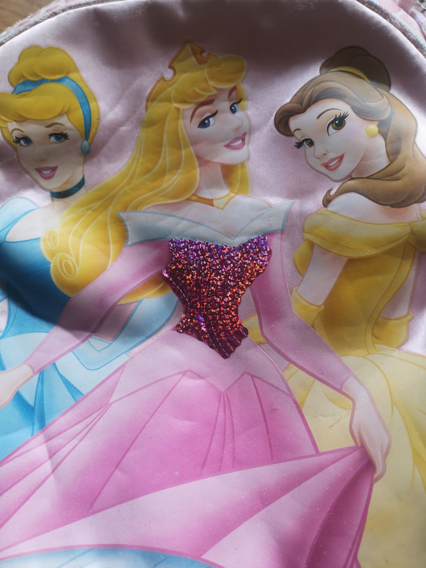 Plecak princess pojemny duży dla dziewczynki