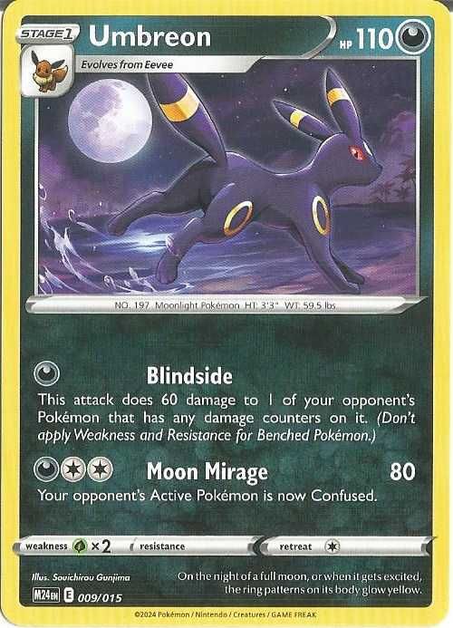 Karta POKEMON Umbreon (M24 009) McDonald's Dragon Discovery