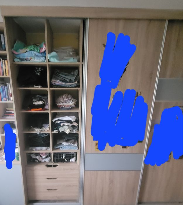 Szafa do zabudowy z biurkiem