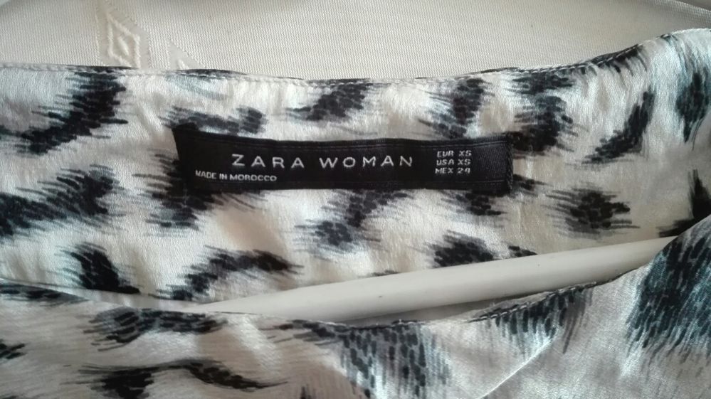 Bluzka tunika Zara XS panterka