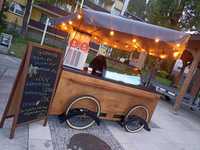 RIKSZA - wózek gastronomiczny na lody - w stylu rustykalnym!