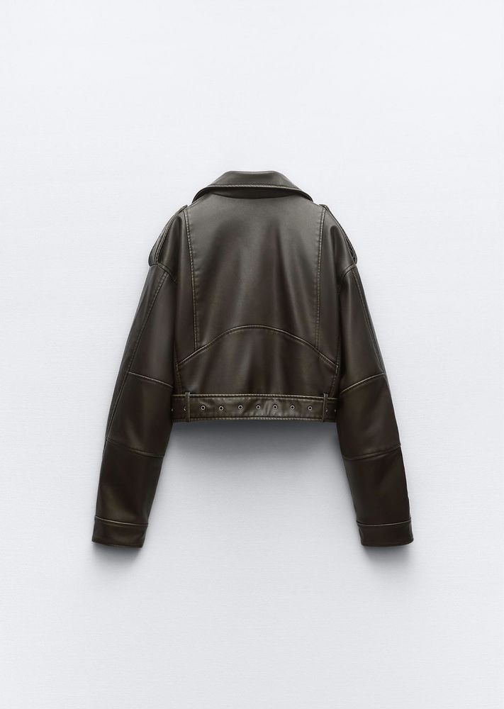 Куртка кожанка косуха Zara XS новая