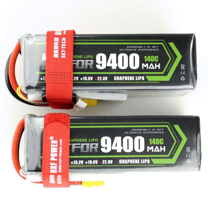 860грам Lipo HV 9400 mAh 6S 22.8 V 140C XT 60 (3,3-4,35V)