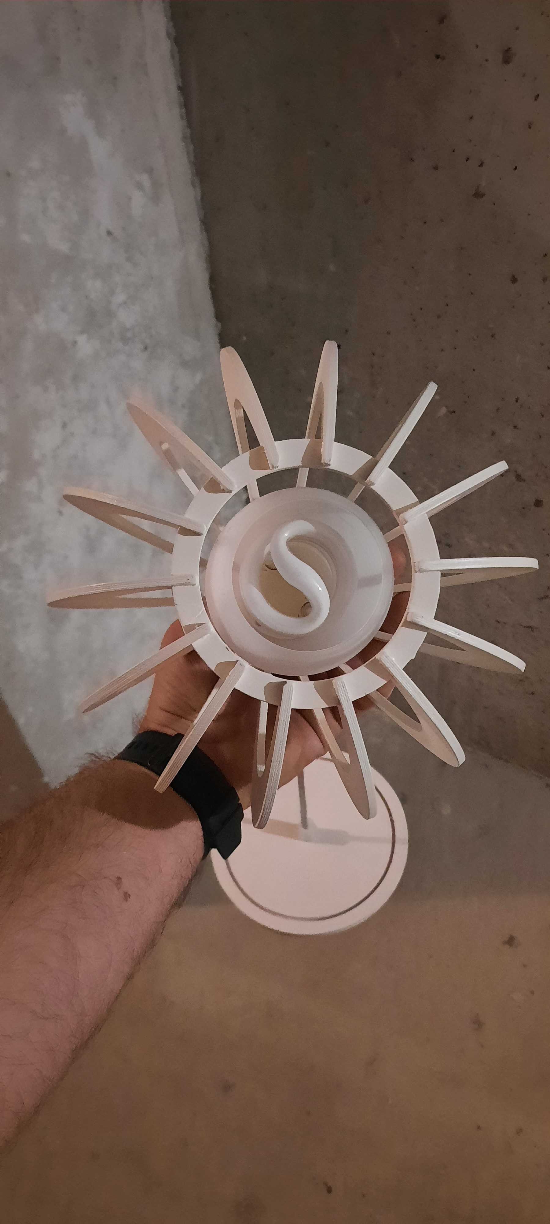 Lampa sufitowa wisząca żyrandol 1x E14