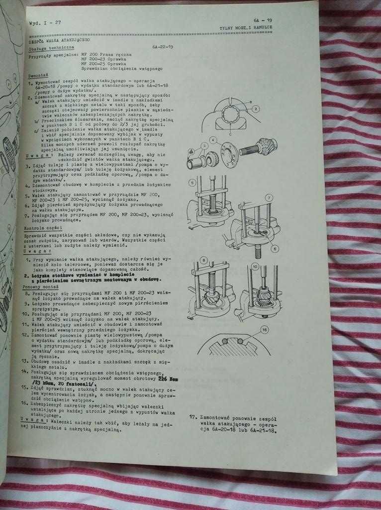 MF 235,240,245,255,260,265,275,285,290 instrukcja napraw PL 6-11