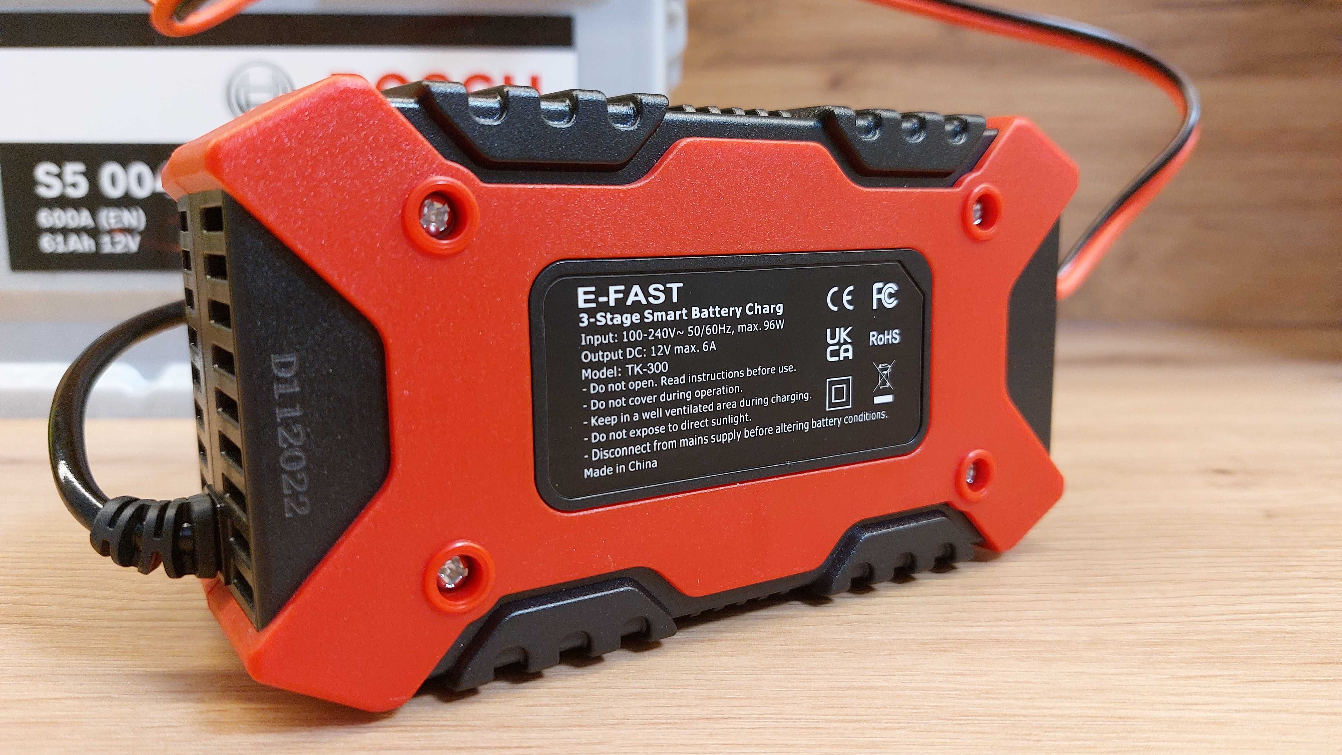 E-FAST - В НАЛИЧИИ Качественная зарядка для аккумуляторов: 12V на 6A!