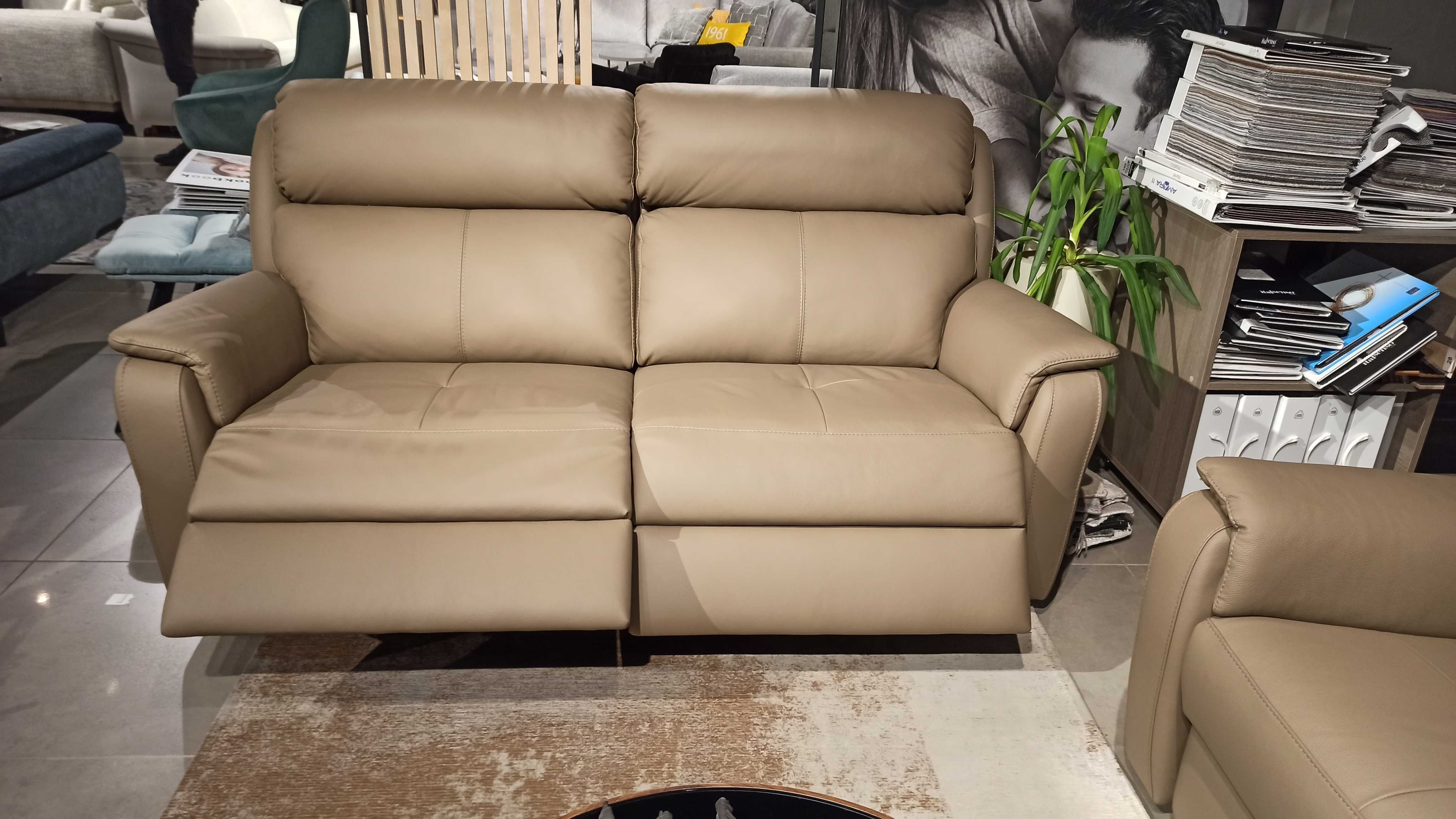 -37% Cincinnatti sofa włoska funkcje relaks skóra naturalna