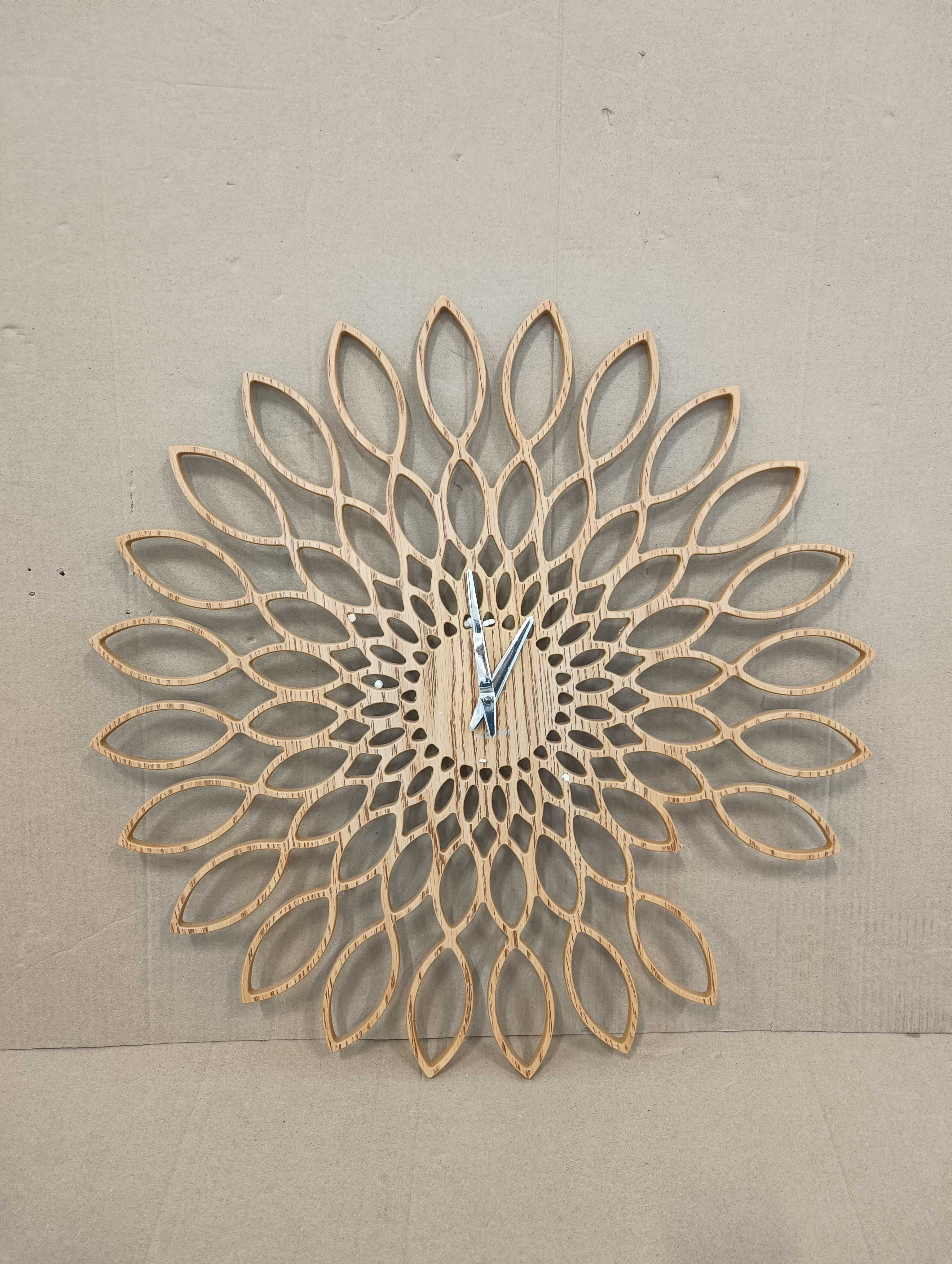 Karlsson Zegar ścienny ozdobny dekoracyjny Sunflower 60x60x4cm