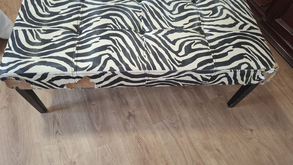 Banqueta zebra para estofar
