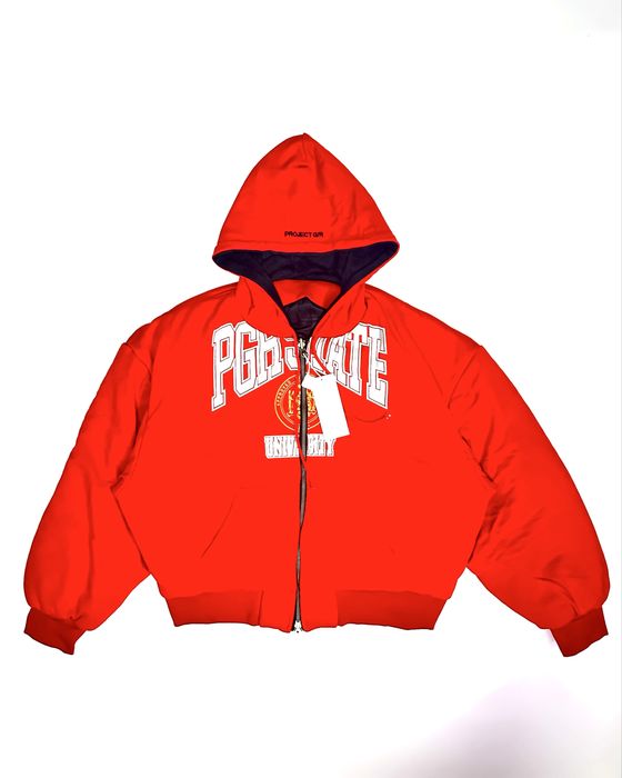 Бомбер куртка Project G/R bomber opium archive balenciaga black red L