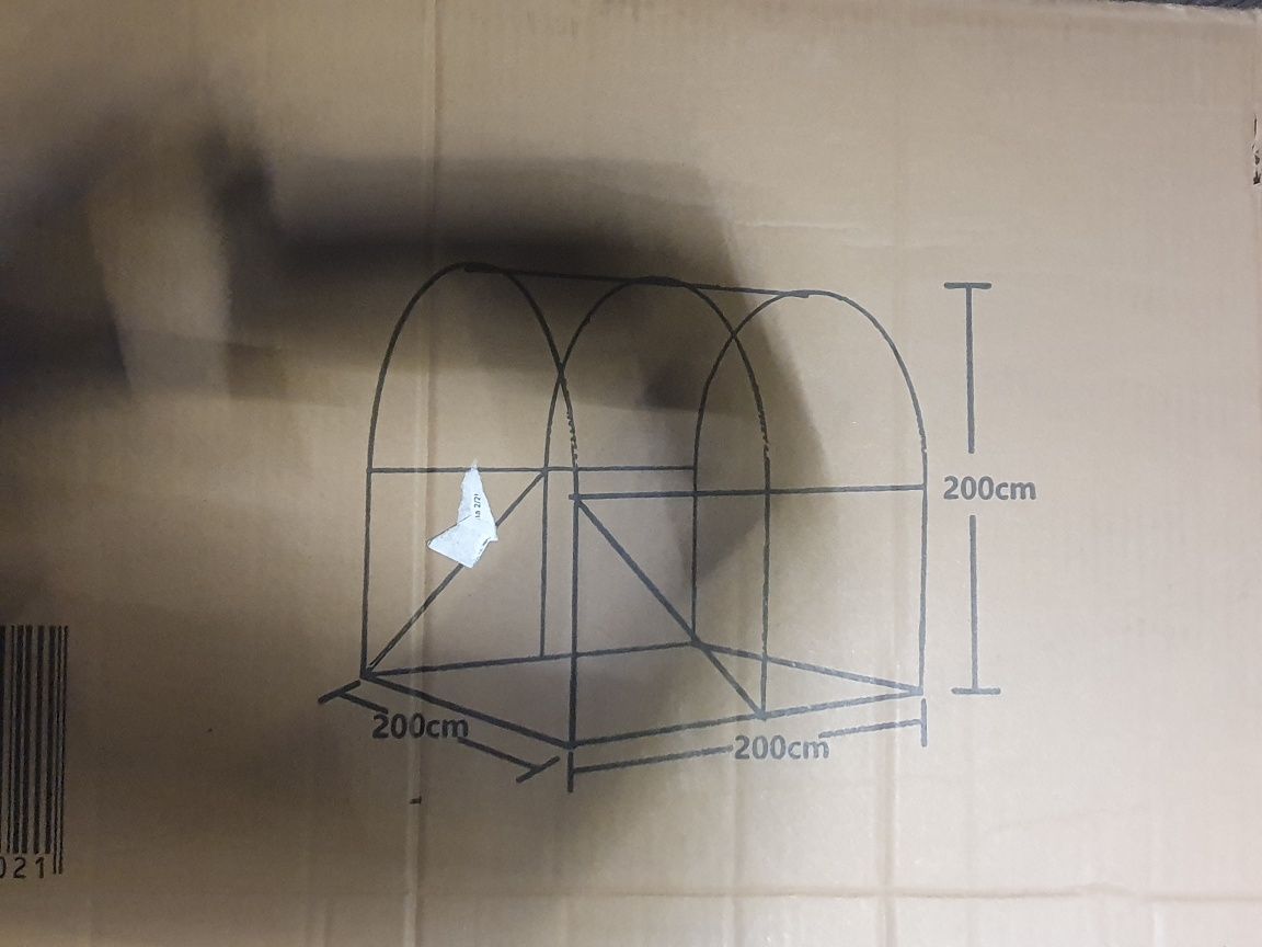 Tunel foliowy biały 2×2 4 m kw