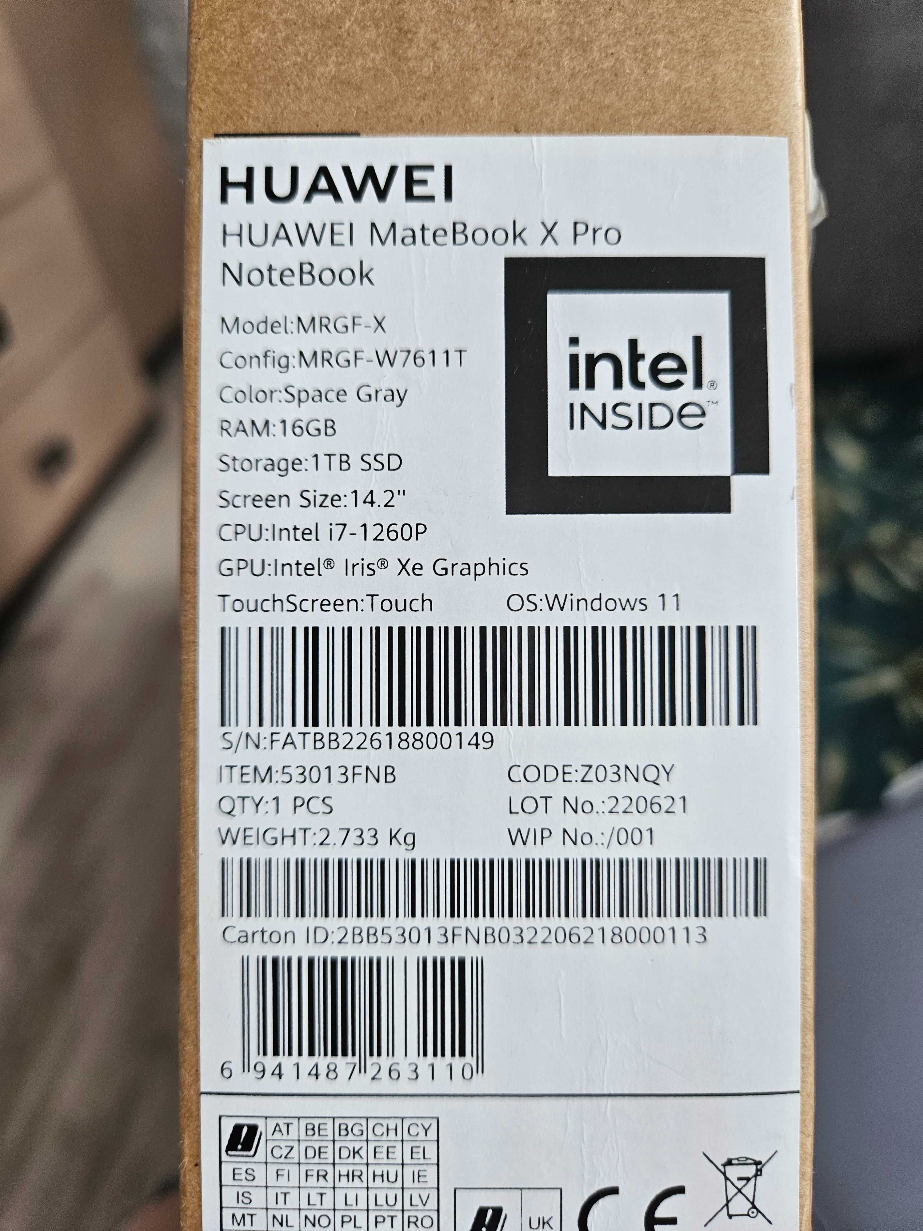 Huawei Matebook X pro i7 16+1TB