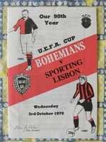 Programa Bohemians FC Sporting UEFA 1979/80