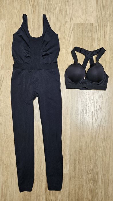 Kombinezon work out fitness body + stanik 36 38