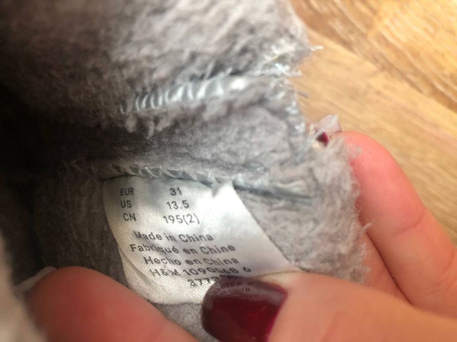 Термо дутіки від H&M для дівчинки 31 р