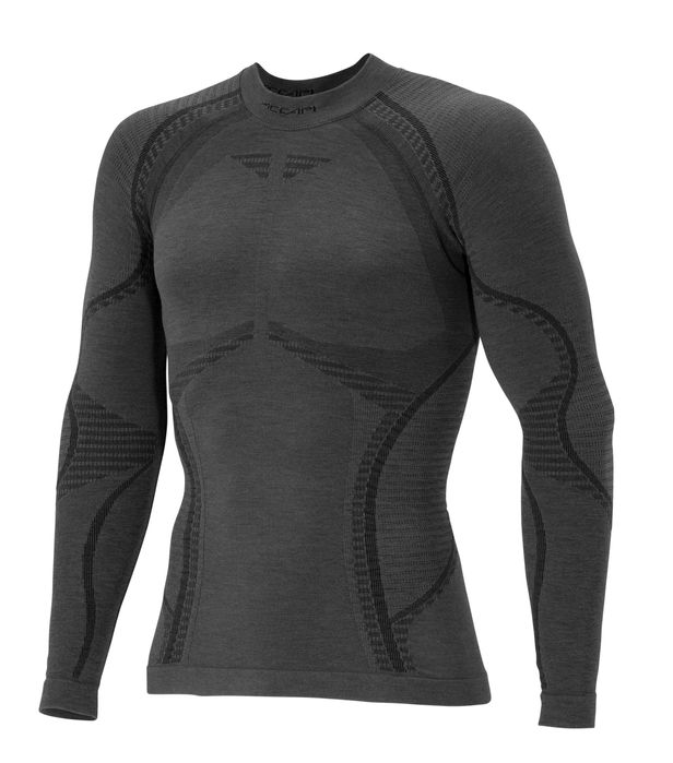 Чоловіча термофутболка з довгим рукавом Accapi Ergowool, Iron/Black
