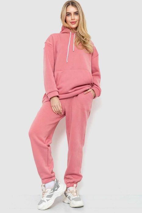 Пудровий жіночий костюм на флісі"Ager"