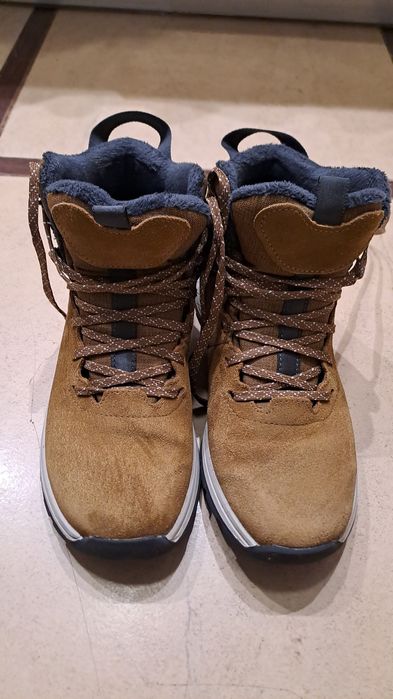 Buty turystyczne dla dzieci skórzane Quechua SH100 rozmiar 35