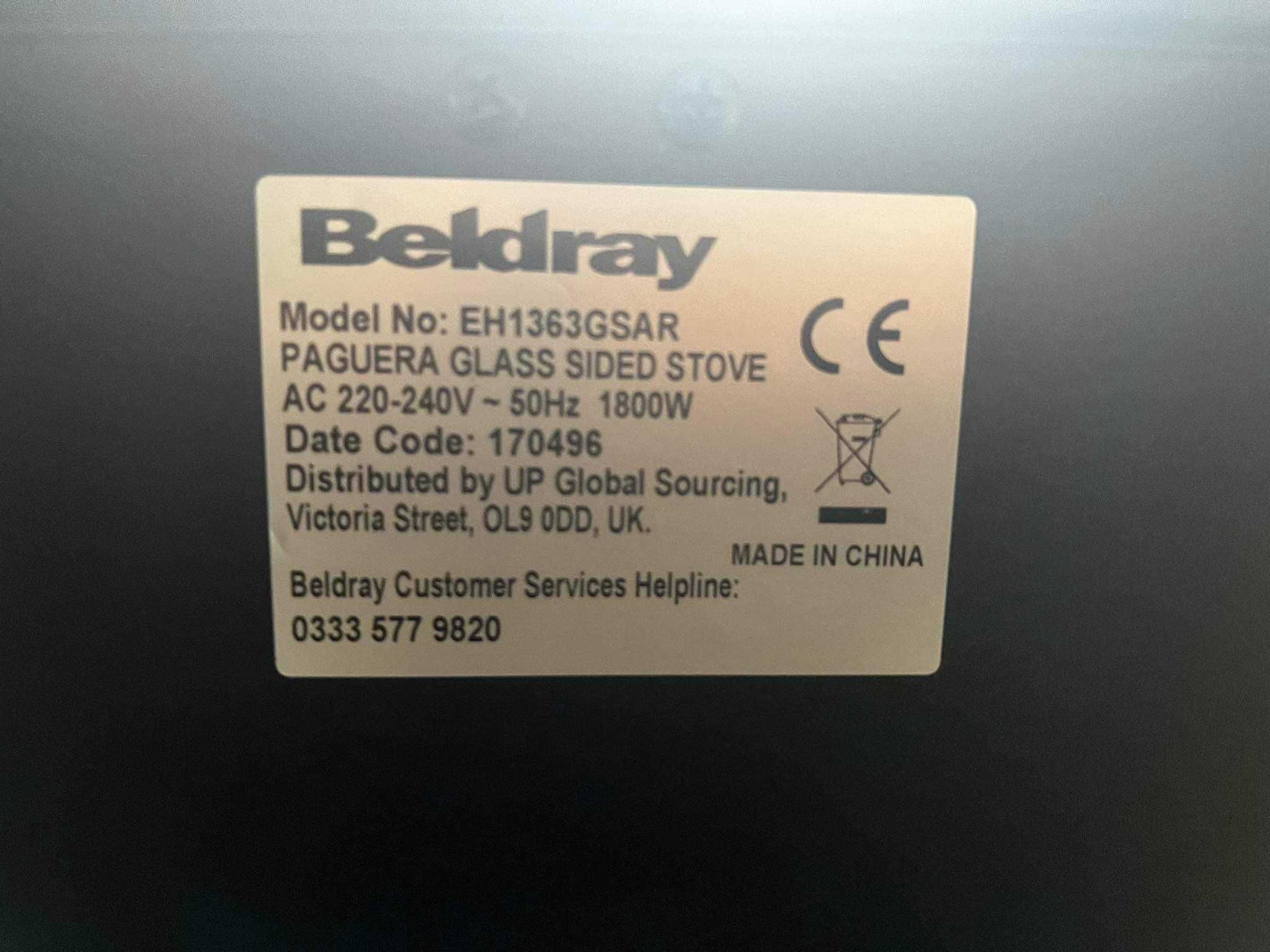 Kominek elektryczny Beldray  EH1363GSAR czarny