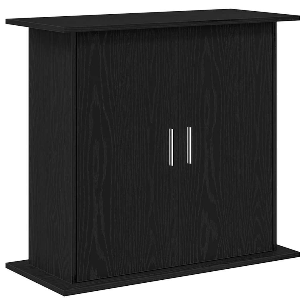 Szafka Pod Akwarium Vidaxl, Czarny Dąb, 81x36x73 cm