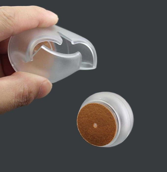 Przezroczyste silikonowe nakładki na nogi krzeseł 17–21 mm (32 szt.)