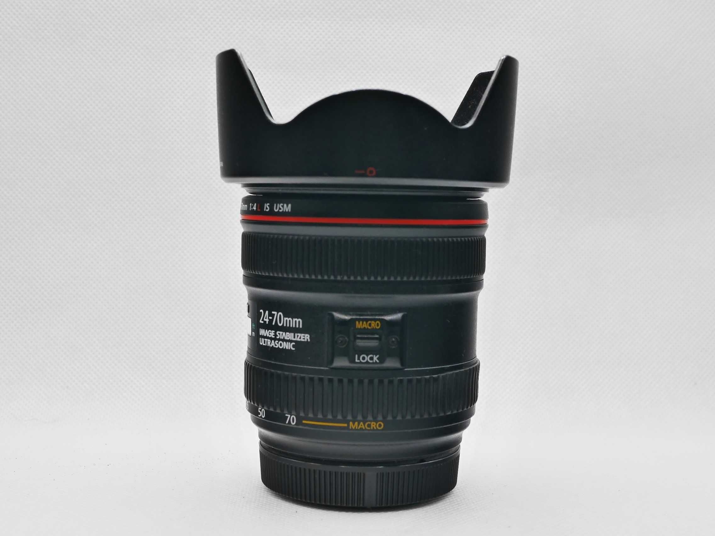 Canon Zoom Lens 24-70 F4L IS + UV jak nowy.