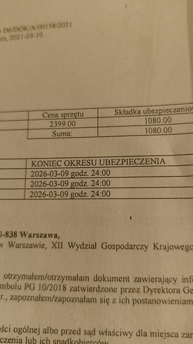 Laptop HP 15.6 cali faktura ubezpieczenie