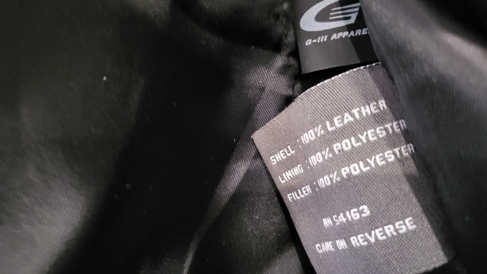 kurtka skórzana Kenneth Cole Reaction M/L wzrost 176-180cm, z USA