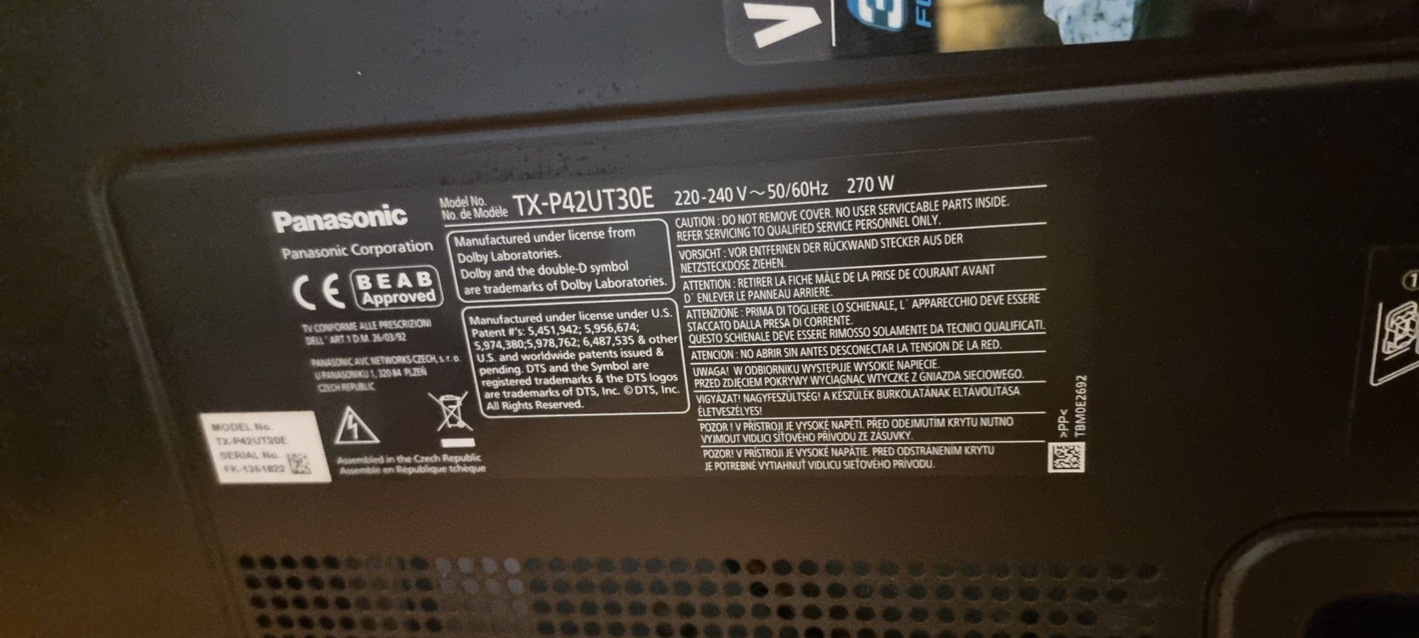 Televisão Panasonic 42"