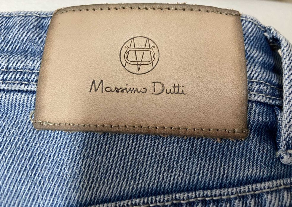 Calças Massimo Dutti Ganga Azul Claro Tamanho 40 Slim Fit Novas