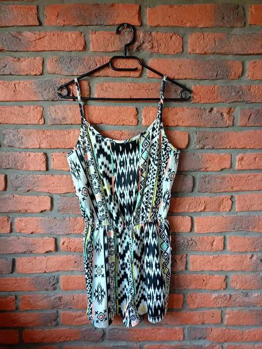 Kombinezon letni na ramiączkach damski kolorowy na lato S