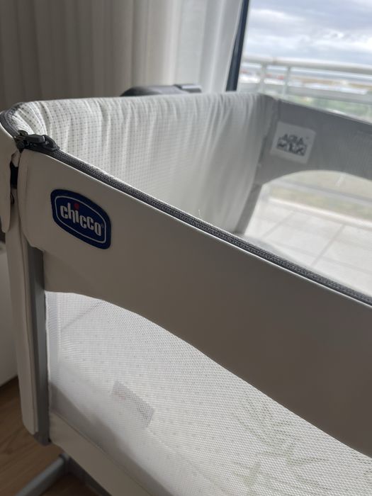 Berço Next to me Magic da Chicco com colchao Bamboo Living