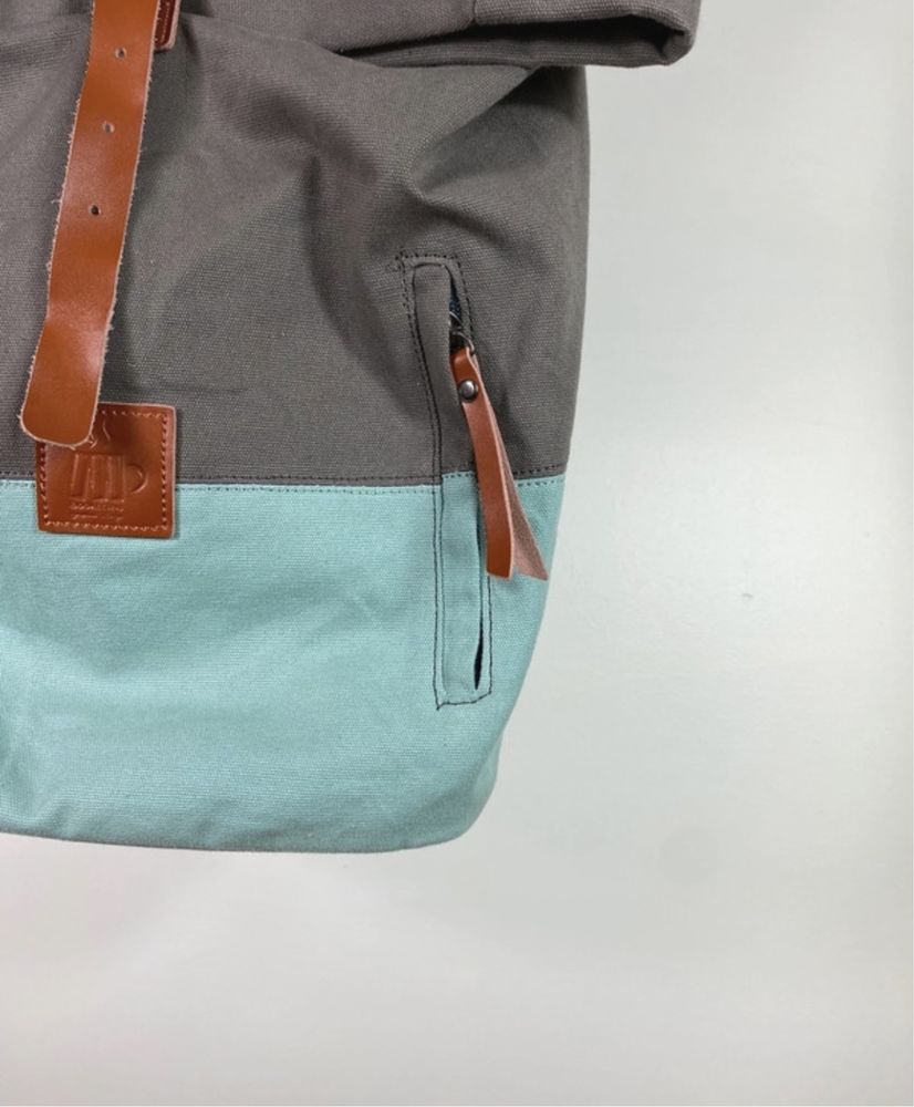 Nowy Szary Kompaktowy Pojemny Plecak Backpack Vintage Retro Aesthetic